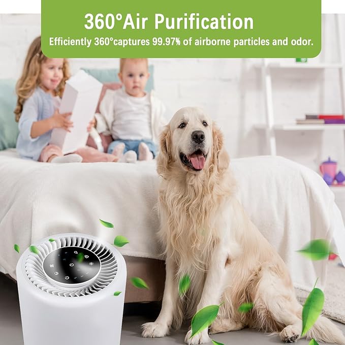 2 Pack Core 200S Replacement Filter Compatible with LEVOIT Core 200S and Core 200S-RF Smart WiFi Air Purifier, High-Efficiency 3-in-1 True H13 HEPA Activated Carbon Filter (White)