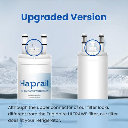 Haprait HP005 Replacement for Frigidaire ULTRAWF, Pure Source Ultra, Kenmore 9999, 469999, 46-9999, A0094E28261 Water and Ice, Height 11 inches, 1 Count