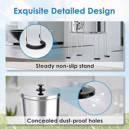 Waterdrop TK-S Gravity Water Filter System, NSF/ANSI 42&372 Standard | Reduces Chlorine and Lead, Stainless-Steel Water System with 2 Filters, Sight Glass Spigot and Stand, 2.25G
