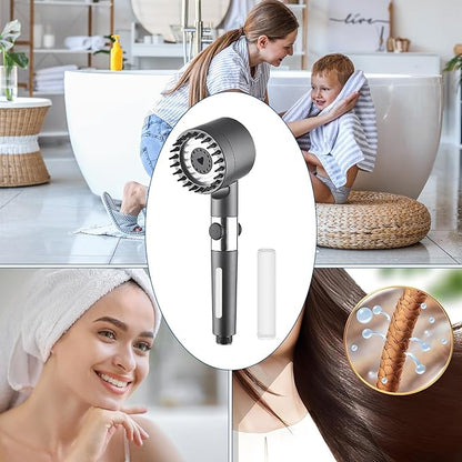 Multi-Stage Shower Filter Replacement Compatible with PWERAN Shower Filter for Fitespot shower filter For Handheld Shower Head, 3 Pack