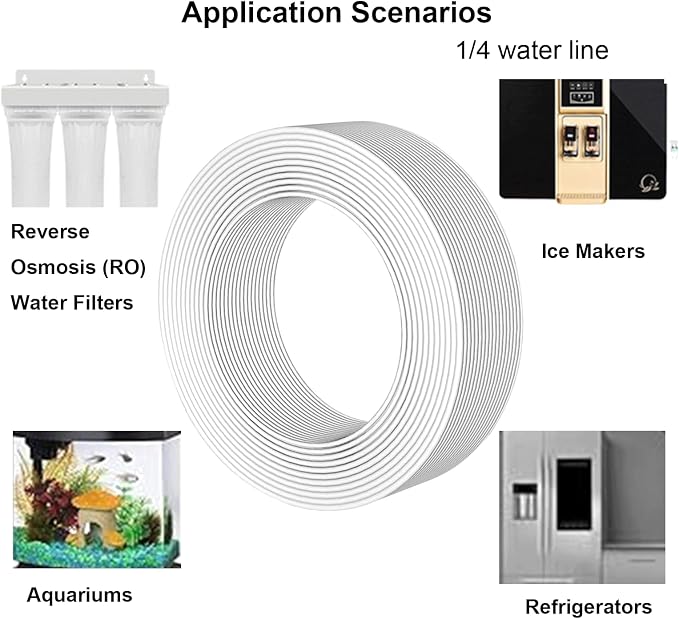 10-Pack Adhesive RO Tubing Holder Clips - for 3/8 Inch Water Filter Tube, Cable Management Mounts for Reverse Osmosis System, Refrigerator, Under Sink Organization (3/8 inch RO Tubing Mounting Clips)