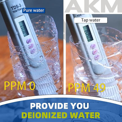 AKM Mixed Bed Deionized Di Resin Filter Fill, Use for Spotless Car Wash System Filter Change, 10 Liters(5 Liters x 2)