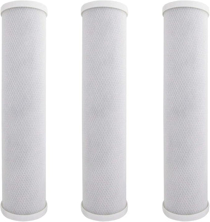 Tier1 5 Micron 20 x 4.5 Water Filter | Radial Flow Granular Activated Carbon Whole House Cartridge | Replacement for Pentek EP-20BB, 155583-43, CB-45-2005 | 4.5 x 20 Water Filter (3-Pack)