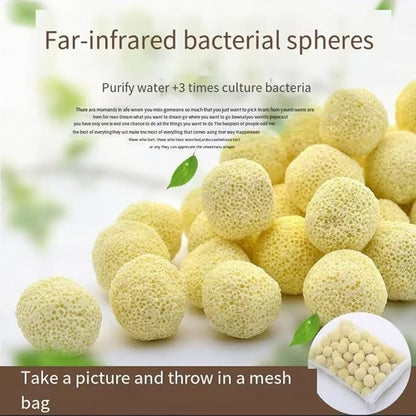 Filter Media 2500g 5.5lb Bio Balls | Aquarium Filter, Pond Filter Media, Fish Tank Filter Media, Ceramic Rings, With Mesh Bag