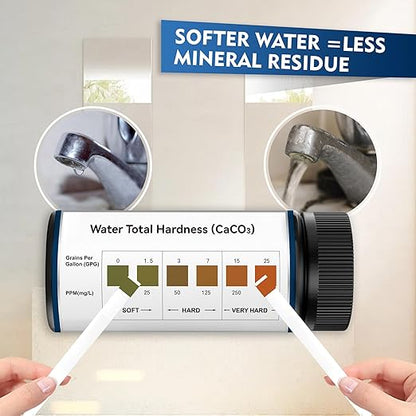 DIPSTIK Water Hardness Test Kit-150 Strips Water Quality Testing for Drinking/Well Water, Softener,Hard, Dishwasher,Pool,Spa, 0-425 ppm