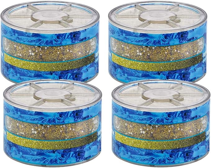 Replacement Shower Filter for Wall-mounted showerhead,Compatible with Sprite Slim-Line (SLC) Shower Head Cartridge,for Hard Water Remove Chlorine and Harmful Substances.(4 Pack)
