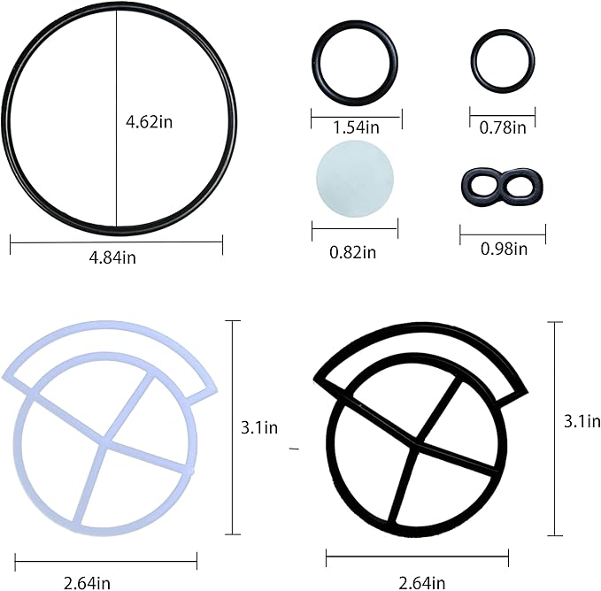 WS35X10020 Water Softener Seal Kit for 1" High Flow Water Softeners parts