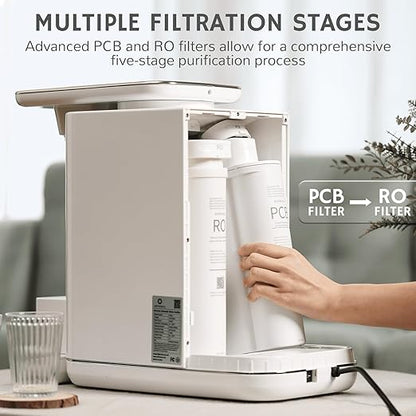 Airthereal PCB Replacement Filter for Pristine Pro6H Countertop Reverse Osmosis Water Filter System - 1st Stage to Reduces large particles, chlorine, colors and odors, 1-Pack