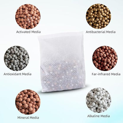 Filterelated Alkaline Water Filter Pouch 30g, Raise pH to 9+, BPA-Free SGS Tested, Portable Water Filter for Home, Camping, Travel, Office, Long-Lasting 105 litres / 28 Gallons(3-Pack)