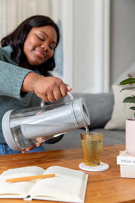 LifeStraw Home – Water Filter Pitcher, 10-Cup, Pebble, BPA Free Designed for Everyday Protection Against Bacteria, parasites, microplastics, Lead, Mercury, PFAS and a Variety of Chemicals