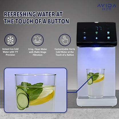 Bottleless Water Dispenser - Instant Hot and Cold Water Dispenser for Countertop W Full Installation Kit, Quiet Multi-Stage Filtration + UV Sterilization & Touchscreen Design, 2026 Ultra