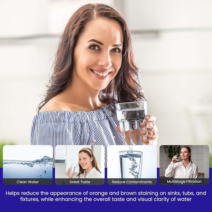 Crystal Quest Lead Water Filter Cartridge – Advanced Lead & Cyst Filtration, Durable PP Build, Steady Flow, Easy Installation, Long-Lasting Use, Fit for Crystal Quest Systems - 2-7/8" x 20"