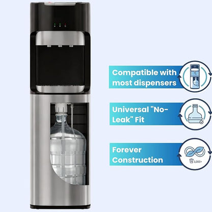 5 Gallon Glass Water Jug | Plastic‑Free Pure Water Storage Bottle | BPA‑Free, No Microplastics, Reusable Glass Container for Drinking Water, Fits Home Water Dispensers