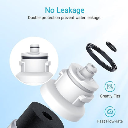 AQUACREST DW2042FR-09 Refrigerator Water Filter, Compatible with Daewoo DW2042FR, Kenmore 46-9130, DW2042FR-09, Aqua Crystal DW2042F-09 (Pack of 3)