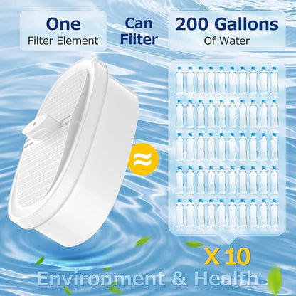 WD-PF-01A Plus Replacement Filter for All Waterdrop Pitcher Filtration | System for Water-Drop WD-PF-01A Plus, Reduces PFOA/PFOS, Chlorine, Last Up to 3 Months or 200 Gallons, White, 4 Pack