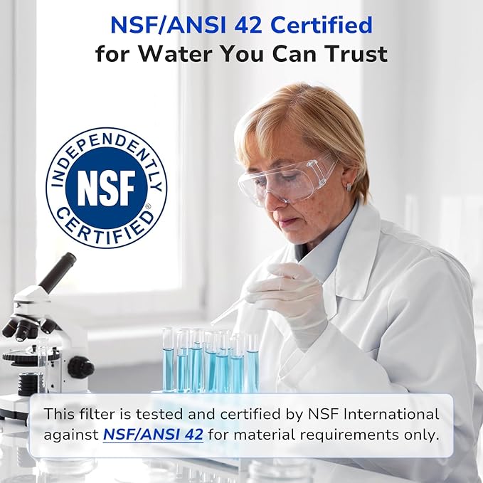 Fil-Fresh 2-Pack Faucet Filter Replacement for Brita® Faucet Water Filter FR-200,FF-100, Brita® 36311 On Tap Faucet Filter System, NSF Certified to Reduce Chlorine, BPA-Free, White