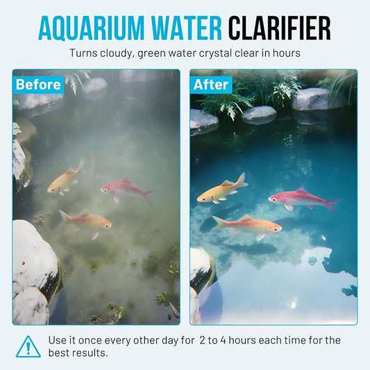 30W UV-C Light with 17ft Cable for 200-2000 Gallon Aquariums, Ponds & Pools - Professional UV Water Clarifier for Koi Ponds, Fish Tanks, Spas & Cold Plunge