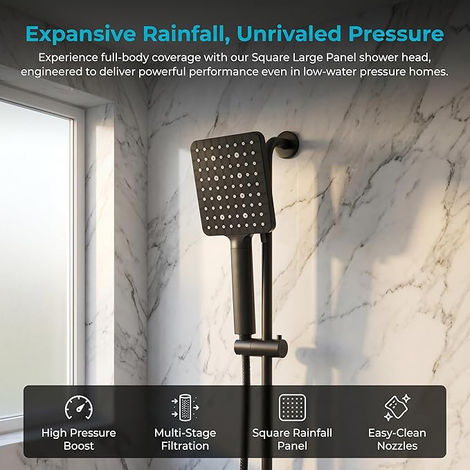 Multi-Stage Shower Filter Compatible with Cobbe Filtered Shower Head Handheld, 7-mode Showerhead,Hard Water High Efficiency Filter-4 Pack