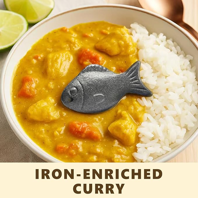 2 Pack Iron Fish for Cooking - Natural Iron Source for Iron Deficiency Support - Reusable Supplement Alternative for Vegans, Pregnancy & Women