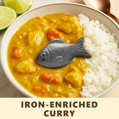 Iron Fish for Cooking - Natural Iron Source for Iron Deficiency Support - Reusable Supplement Alternative for Vegans, Pregnancy & Women