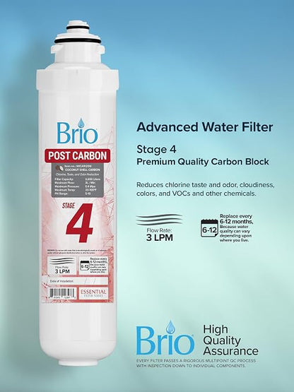 Brio Water Cooler Filter Replacement - Stage-4: Post Carbon Block - for Brio model CLPOUROSC420RO