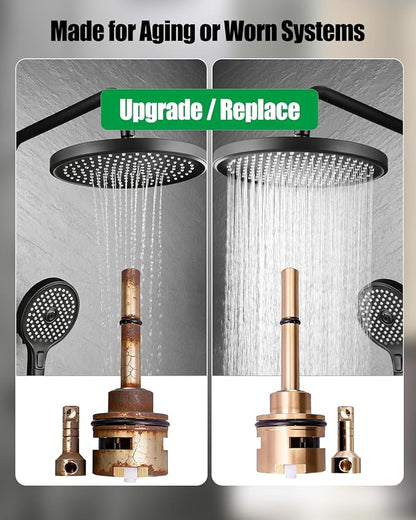 RP51918 Diverter Cartridge Fit for R11000 R22000 R22000WS | 3 Setting Design, Brass Construction, 2 Individual Positions, 1 Shared Position, Three Way Valve Replacement