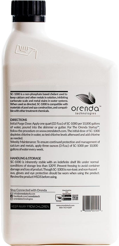 Orenda SC-1000-QT Scale Control & Metal Chelant 1-QT.