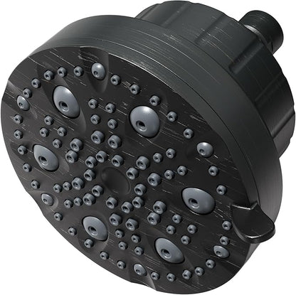 High Pressure Shower Head with Filter for Hard Water - 20-Stage Filter & 7 Spray Modes for a Gentler Shower, Includes 2 Water-Saving Pause Modes (FM-002 Oil Rubbed Bronze)