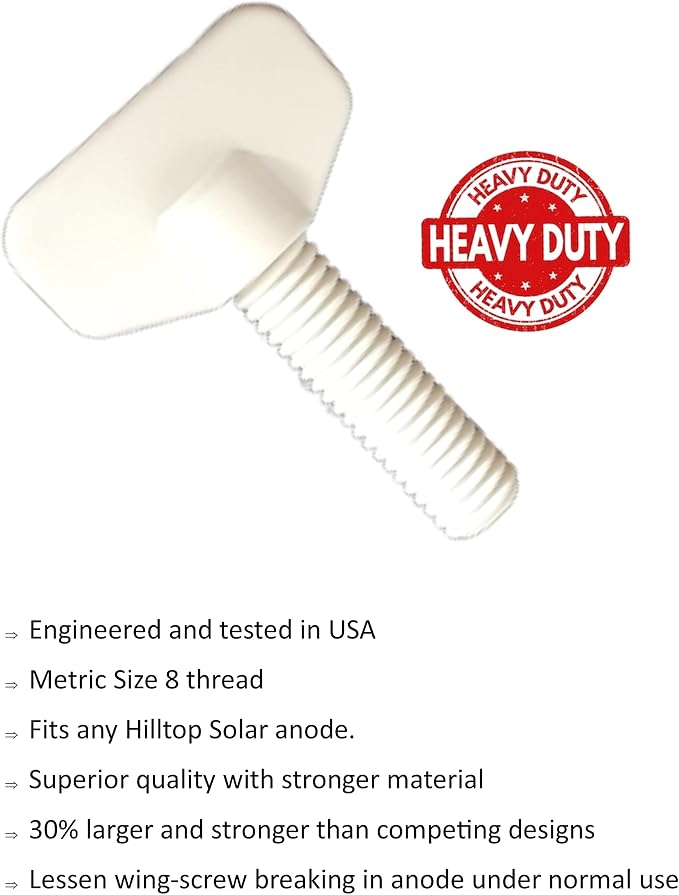 Replacement Anode/Mineral Electrode Compatible with Floatron - 1 Anode |1 Basket | 1 Wing-Screw