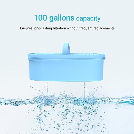 AQUA CREST PF-AL Alkaline Water Filter Replacement for Waterdrop® Pitchers | Replacement for Waterdrop® Pitcher and Dispenser & PF-AL Filter, Reduces PFOA/PFOS, Chlorine, Last Up to 100 Gallons, 1 Pack