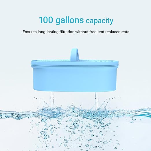 AQUA CREST PF-AL Alkaline Water Filter Replacement for Waterdrop® Pitcher Filtration System, Fits Waterdrop® PF-AL, Reduces PFOA/PFOS, Chlorine, Last Up to 100 Gallons, 1 Pack