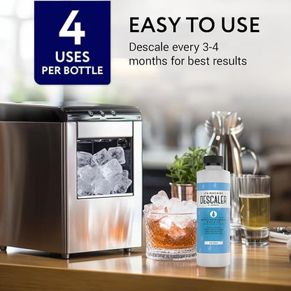 IMPRESA Ice Maker Cleaner & Descaler - 8 Fl Oz Scale Removal Liquid Descaler - Nickel-Safe Ice Machine Cleaner - Compatible with Scotsman, Manitowoc & More