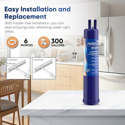 PUREPLUS Compatible with 4396841, 4396710, Everydrop® Filter 3, EDR3RXD1, 46-9083, 46-9030, 9030, Refrigerator Water Filter, 3Pack