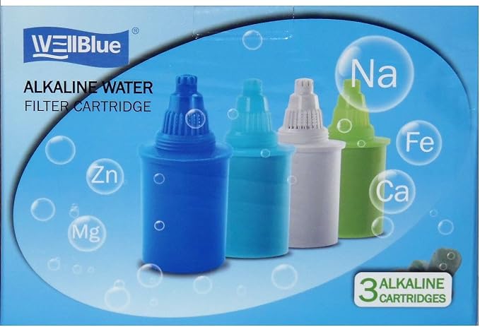 WellBlue Alkaline Water Replacement Filters (White) - 3 Pack
