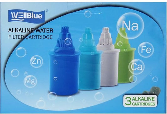 WellBlue Alkaline Water Replacement Filters (White) - 3 Pack