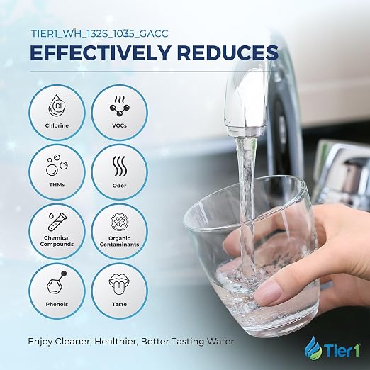 Tier1 32,000 Grain Water Softener & Chloramine Reduction Filter | Whole House 3-in-1 with Catalytic Carbon Filtration & Sediment Pre-Filter | Ideal for 1–2 Bathroom Homes | Metered Valve Control
