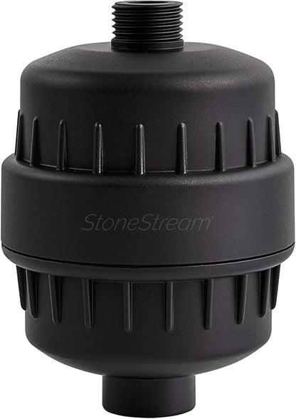 Shower Filter for Hard Water- Original StoneStream Shower head filter with Vitamin C and Activated Charcoal to remove Chlorine, Heavy metals and more- For Dry Skin and Hair