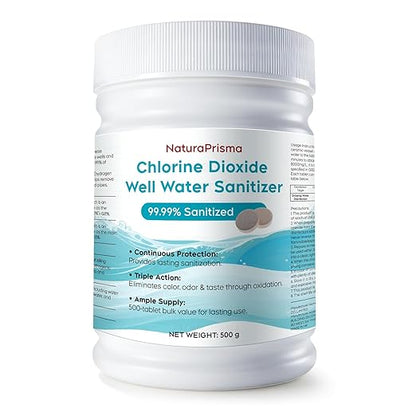 Powerful Well Water Purifier – Effectively Helps Reduce Iron Buildup & Sulfur Odors – Easy DIY Solution for Cleaner, Fresher-Tasting Water – Food-Grade Formula