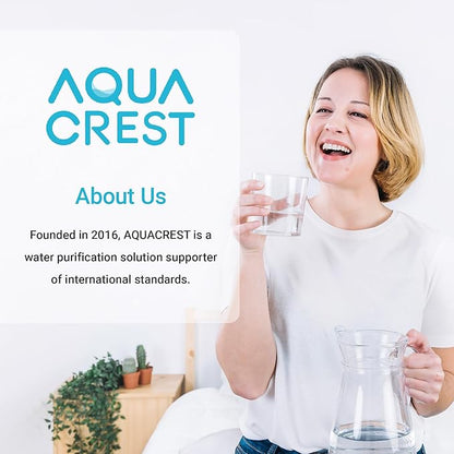 Alkaline Water Filter Replacement for All Waterdrop Pitcher and Dispenser Filtration System, Fits Waterdrop WD-PF-AL, Reduces PFOA/PFOS, Chlorine, Last Up to 100 Gallons, 1 Pack, AQUA CREST