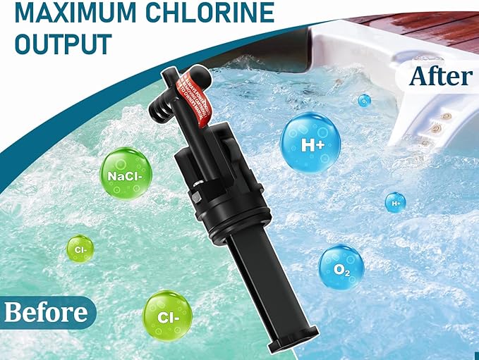 Salt System Cartridge Compatible with Hot Springs & Caldera Spas & Hot Tubs, Hot Springs Highlife,Limelight, Chlorine Generating Salt System Filter, Spa Water Treatment Cartridge (1 Pack)