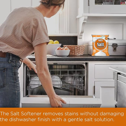1kg Dishwasher Salt, Powerful Cleaning Dishwasher Salt, softener salt, Best For Laundry Kitchen Dish Washing, Compatible to All Water Softner Machines, Premium Food Grade 100% Genuine British Salt (5)