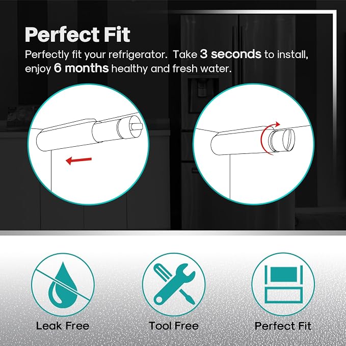 ICEPURE PLUS RWF5800B Replacement for Frigidaire EPTWFU01 EWF02, PureSource Ultra 2, Pure Source Ultra II, SCWFTCTO, GP006, MR022, JO22, BO022, DE022, TH-01, 1007, Refrigerator Water Filter, 2PACK