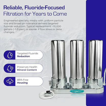Fluoride Countertop Water Filter System