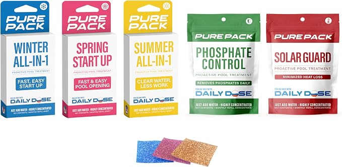 Daily Dose Automatic Pool Chemical Dispenser — 30-Day Hands-Free Pool Care, Patented SunSmart Technology, No Batteries Required, Up to 20,000 Gallons