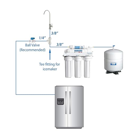 ROES-PHUV75 Essence Series Top Tier Alkaline Mineral and Ultra-Violet UV Sterilizer 75 GPD 7-Stage Ultra Safe Reverse Osmosis Drinking Water Filter System and Ice Maker Installation Kit