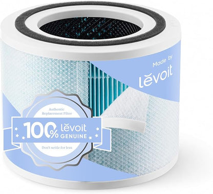 LEVOIT Core 300-P Replacement Filter for Air Purifier Smoke Remover, Genuine Core300S-P Filters, Supports HEPA Sleep Mode, High-Efficiency Activated Carbon, Core 300-RF-SR, 1 Pack, Blue