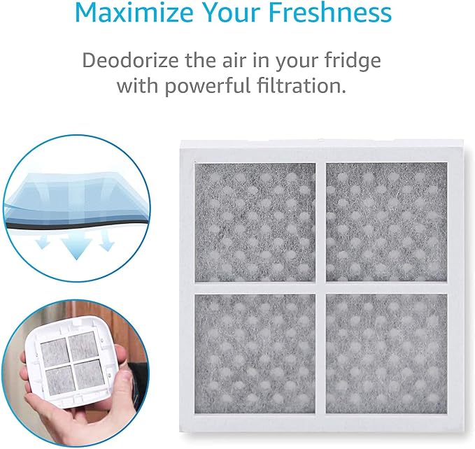 AQUA CREST ADQ36006101 Water Filter, Replacement for LG® LT700P®, 3 Combo | Replacement for Kenmore® 9690, 46-9690, ADQ36006102 Refrigerator Water Filter and LT120F® Air Filter