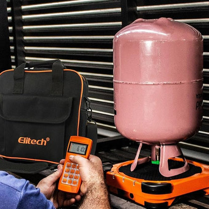 Elitech Refrigerant Scale 330 lb, High Capacity HVAC Scale, LMC-200A | High Capacity Platform, Precision Weight Measurement, Digital Display, HVAC Refrigerant Charging, Carrying Case Included