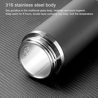 Hydrogen Water Bottle, PEM SPE Technology Electrolytic Water Glass Machine, Insulated Stainless Steel, Ionized Water Generator, Portable Cup for Home, Office, Daily, Drinking