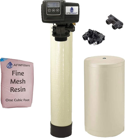 Fleck IRONPRO2 Pro 2 Combination Water Softener Iron Filter 5600SXT Digital metered Valve for Whole House (32,000 Grains, Almond)
